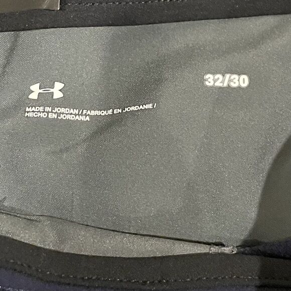 Under Armour Mens Tech Flat Front Performance Golf StraightPants Navy Blue 32x30 - Picture 14 of 14